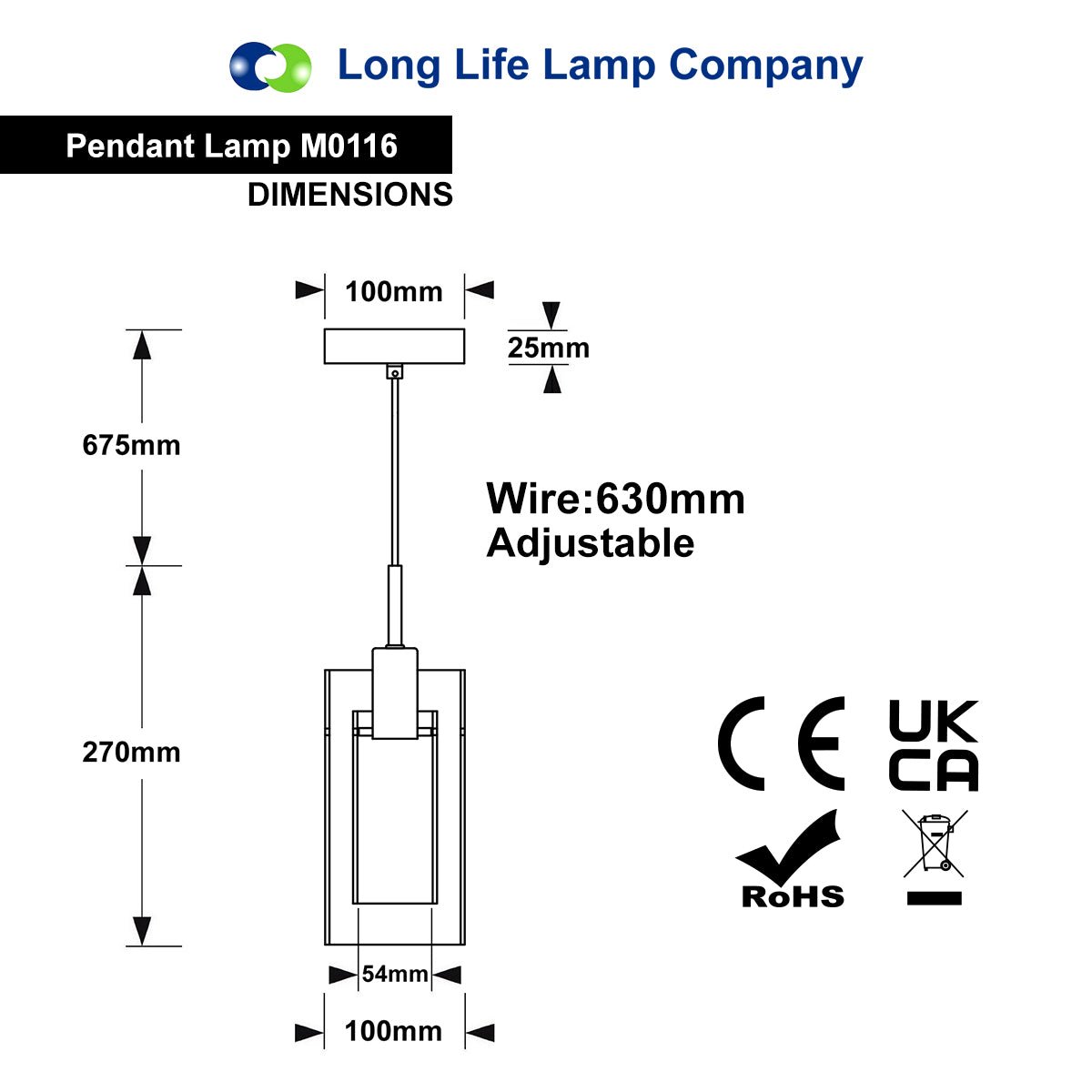 Smoked Glass Pendant Light with 5W E14 LED Candle M0116 - Free delivery on all orders