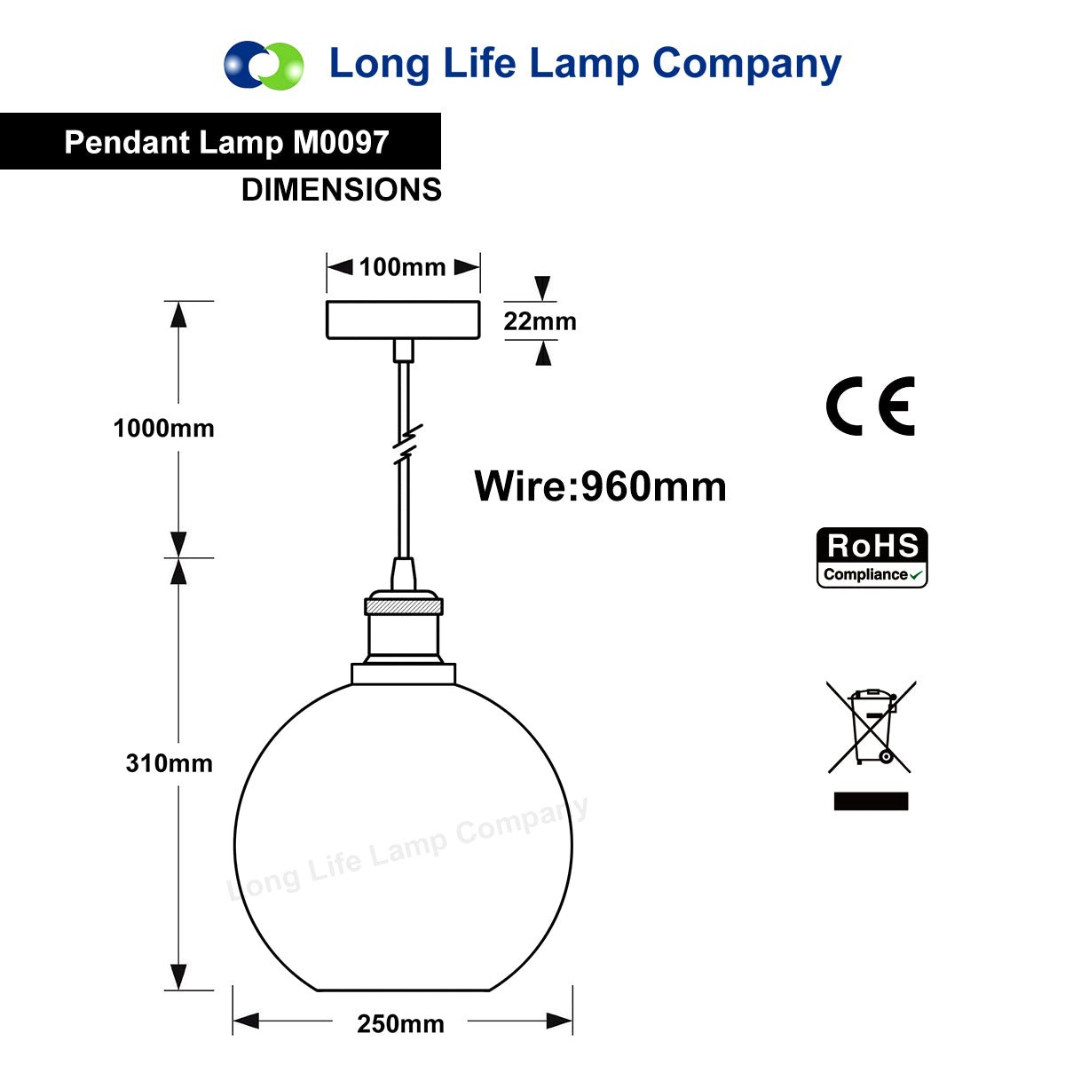 Smoked Glass Shade Chandelier Pendant - Energy Light Bulbs - Free delivery on all orders