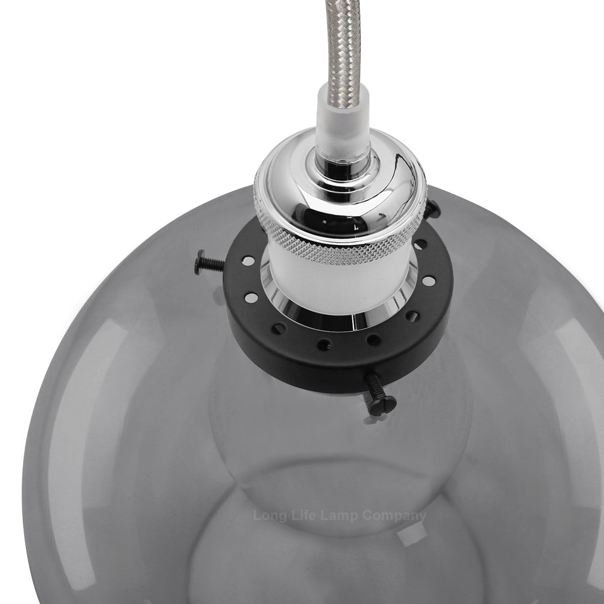 Smoked Glass Shade Chandelier Pendant - Energy Light Bulbs - Free delivery on all orders