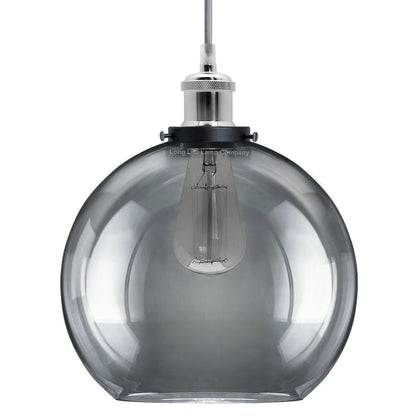 Smoked Glass Shade Chandelier Pendant - Energy Light Bulbs - Free delivery on all orders