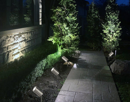 Stainless Steel Garden Spike Light Adjustable Spike GU10 - Energy Light Bulbs - Free delivery on all orders
