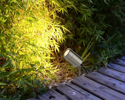 Stainless Steel Garden Spike Light Adjustable Spike GU10 - Energy Light Bulbs - Free delivery on all orders
