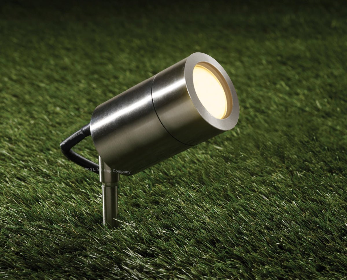 Stainless Steel Garden Spike Light Adjustable Spike GU10 - Energy Light Bulbs - Free delivery on all orders