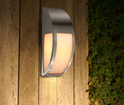 Stainless Steel IP44 Front Door Side Light - Energy Light Bulbs - Free delivery on all orders