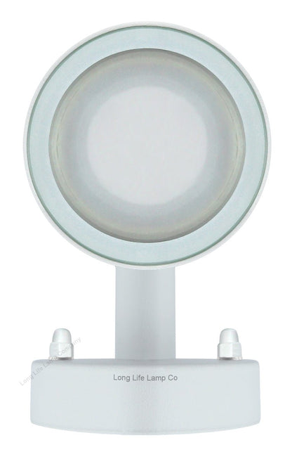 Stainless Steel MATT WHITE Up Down IP65 Outdoor Garden Light - Energy Light Bulbs - Free delivery on all orders
