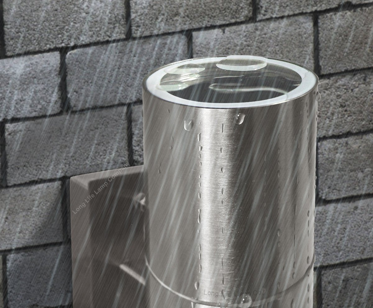 Stainless Steel Outdoor Wall Light IP65 Wall Light - Energy Light Bulbs - Free delivery on all orders