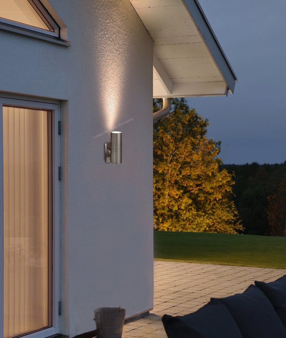 Stainless Steel Outdoor Wall Light IP65 Wall Light - Energy Light Bulbs - Free delivery on all orders