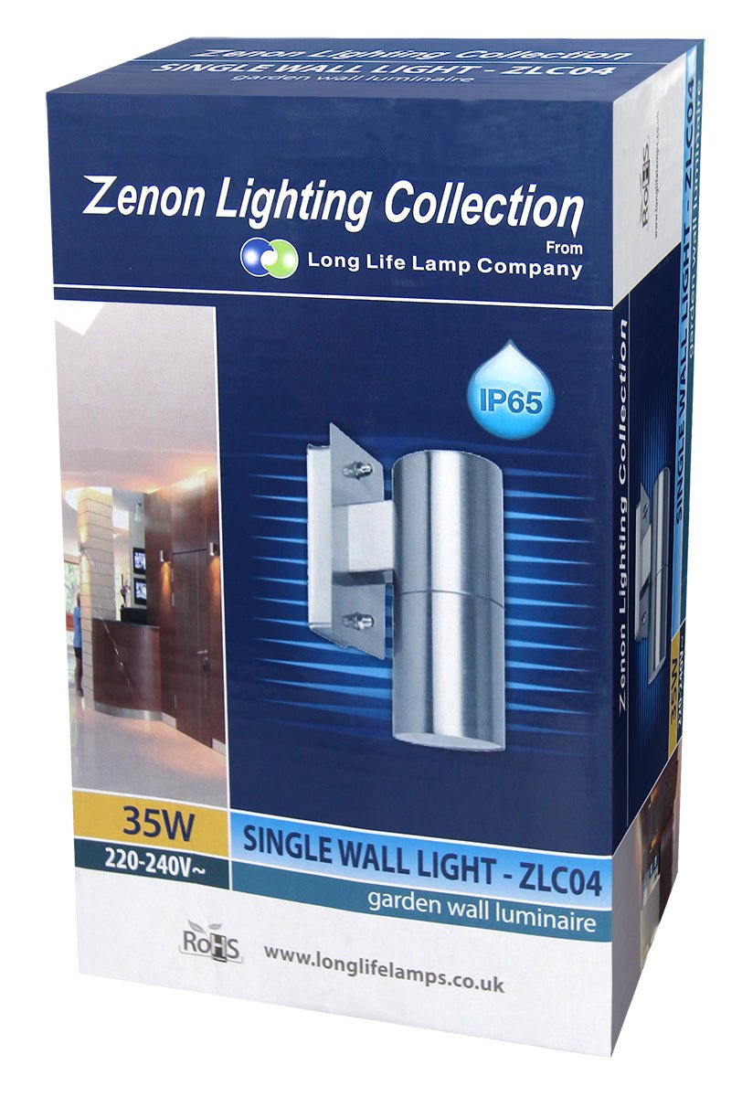 Stainless Steel Outdoor Wall Light IP65 Wall Light - Energy Light Bulbs - Free delivery on all orders