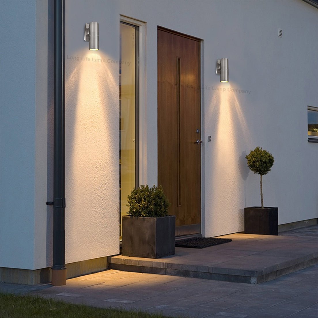 Stainless Steel Outdoor Wall Light IP65 Wall Light - Energy Light Bulbs - Free delivery on all orders