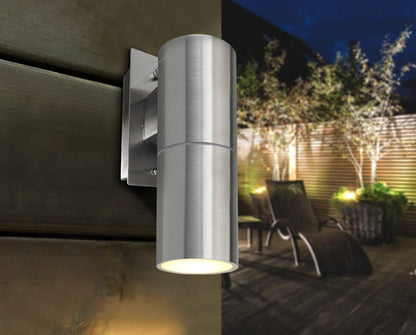 Stainless Steel Outdoor Wall Light IP65 Wall Light - Energy Light Bulbs - Free delivery on all orders