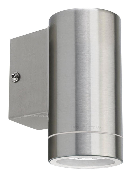 Stainless Steel Single Outdoor Wall Light IP65 Wall Light - Energy Light Bulbs - Free delivery on all orders