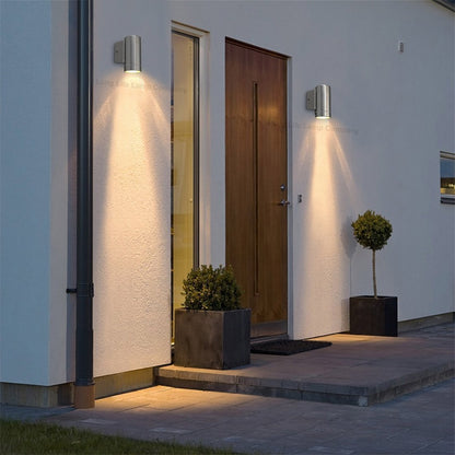 Stainless Steel Single Outdoor Wall Light IP65 Wall Light - Energy Light Bulbs - Free delivery on all orders