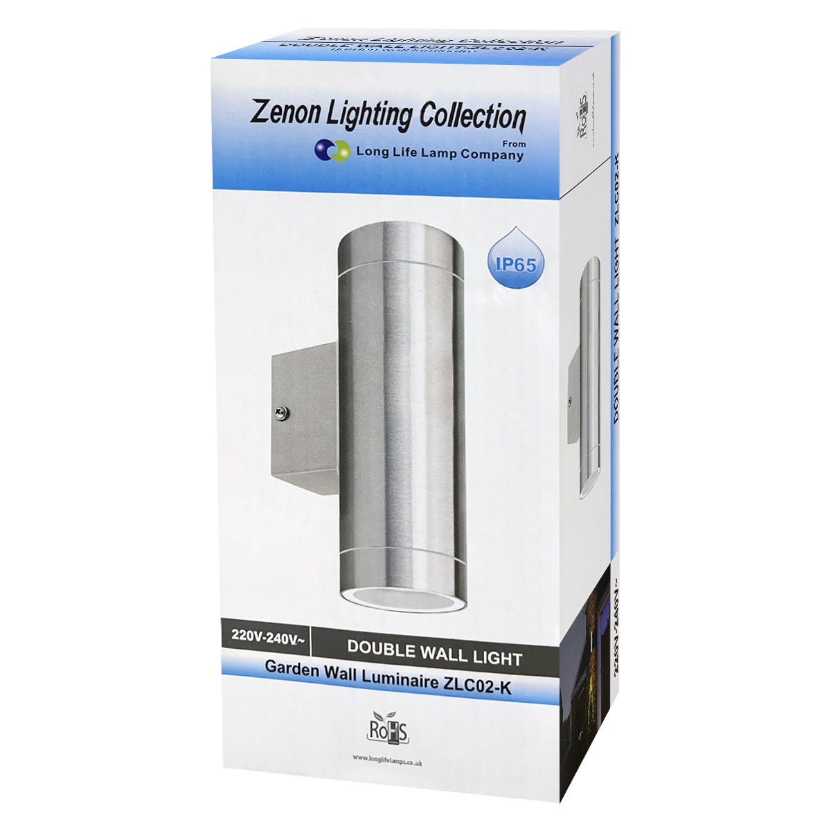 Stainless Steel Up and Down Outdoor Wall Light IP65 Wall Light - Energy Light Bulbs - Free delivery on all orders