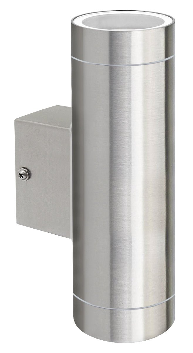 Stainless Steel Up and Down Outdoor Wall Light IP65 Wall Light - Energy Light Bulbs - Free delivery on all orders