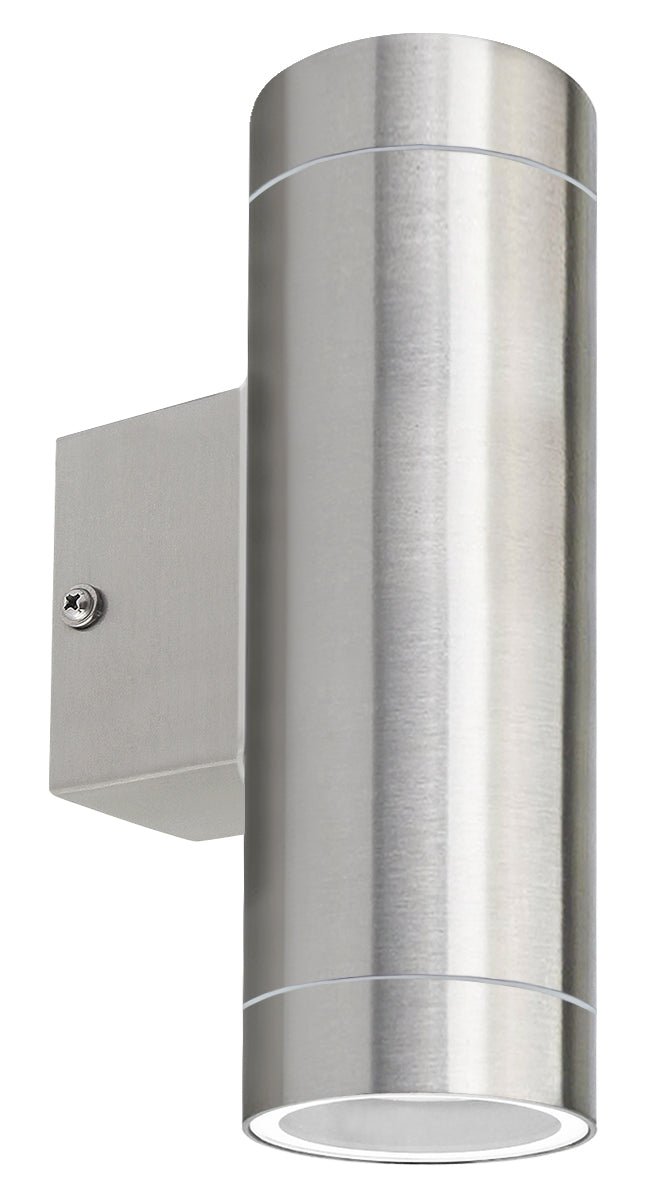 Stainless Steel Up and Down Outdoor Wall Light IP65 Wall Light - Energy Light Bulbs - Free delivery on all orders