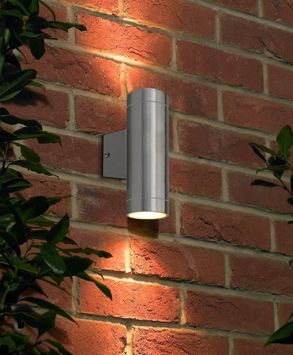 Stainless Steel Up and Down Outdoor Wall Light IP65 Wall Light - Energy Light Bulbs - Free delivery on all orders