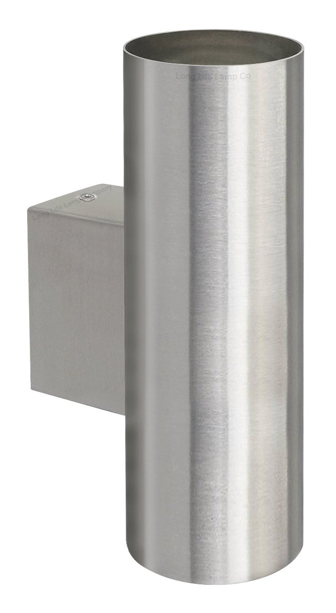 Stainless Steel Up Down Wall Light GU10 IP20 Double Wall Light - Energy Light Bulbs - Free delivery on all orders