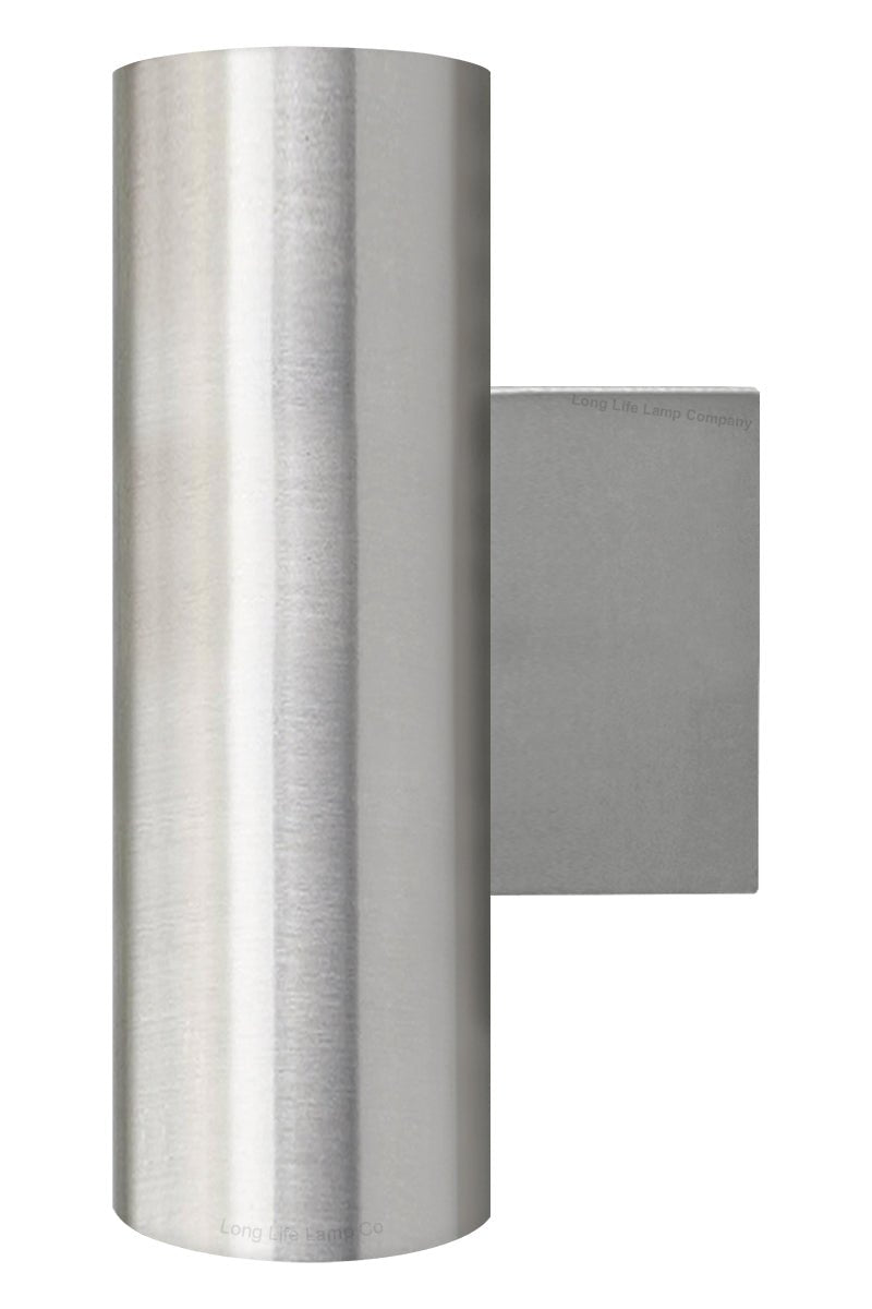 Stainless Steel Up Down Wall Light GU10 IP20 Double Wall Light - Energy Light Bulbs - Free delivery on all orders