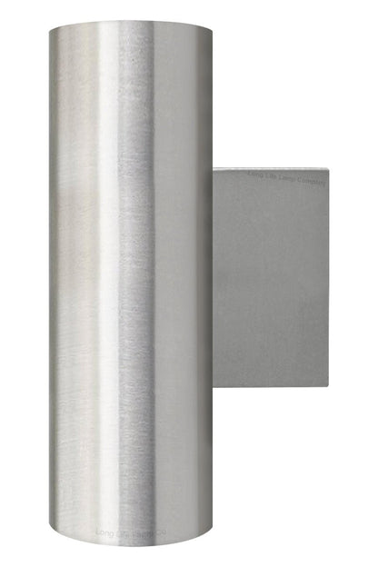 Stainless Steel Up Down Wall Light GU10 IP20 Double Wall Light - Energy Light Bulbs - Free delivery on all orders