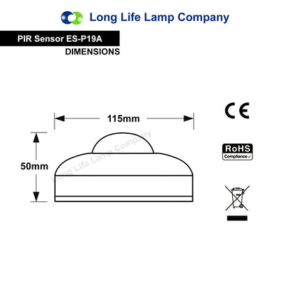 Surface Mount 360° Angle PIR Ceiling Occupancy Motion Sensor Detector Light Switch - Energy Light Bulbs - Free delivery on all orders