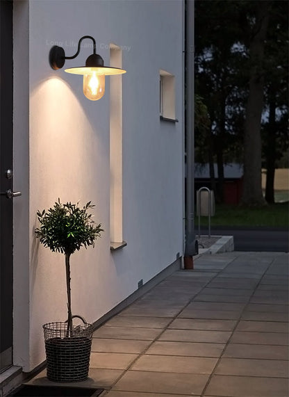 Traditional Outdoor Wall Light Down Lantern Black with Glass Diffuser - Energy Light Bulbs - Free delivery on all orders
