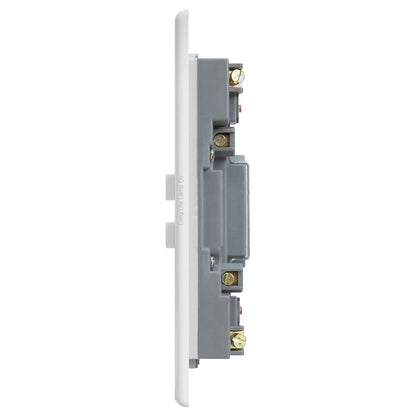 USB Sockets | Double Wall Plug Socket 2 Gang 13A with 2 USB Charger Port Outlets White Plate M093USB - Free delivery on all orders