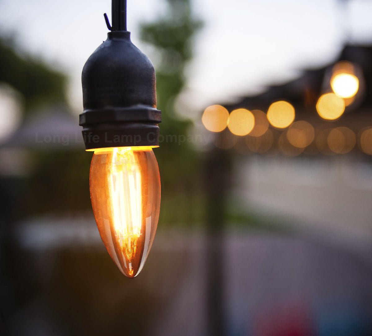 Vintage 4w LED Candle E27 Filament Light Bulb Edison Screw Smoked Gold Glass 2 Pack - Energy Light Bulbs - Free delivery on all orders