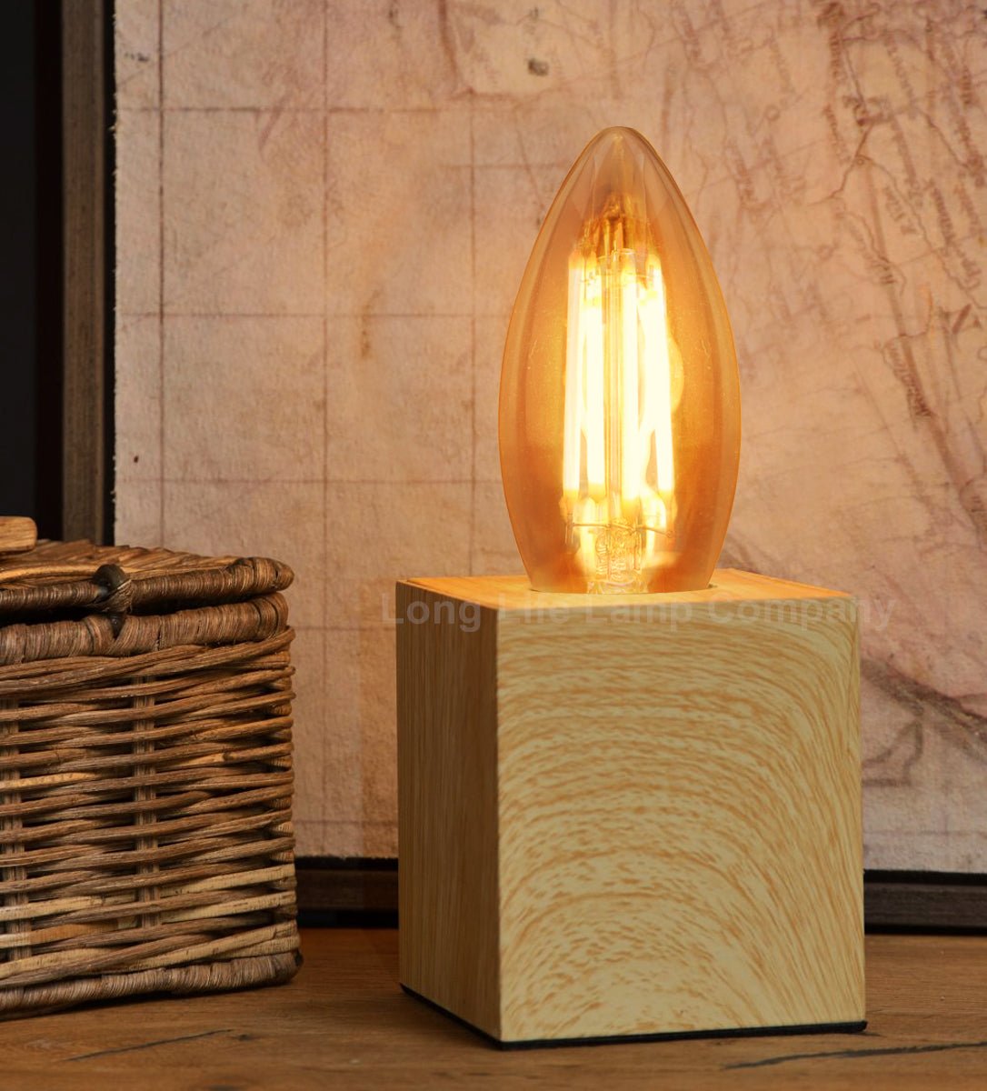 Vintage 4w LED Candle E27 Filament Light Bulb Edison Screw Smoked Gold Glass 2 Pack - Energy Light Bulbs - Free delivery on all orders