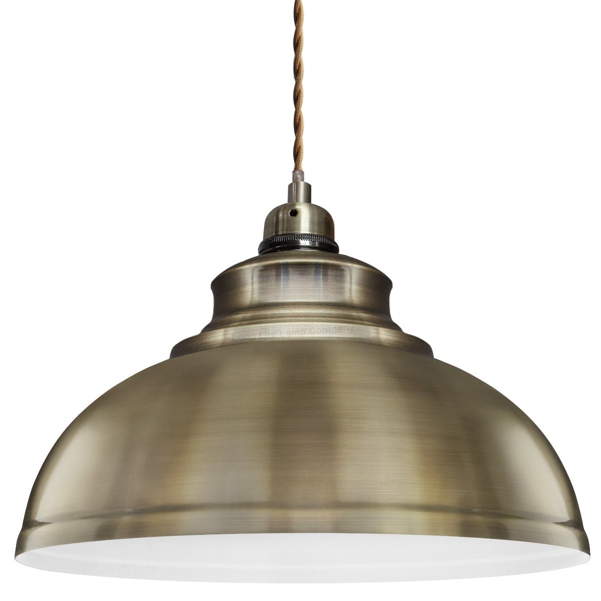 Vintage Antique Brass Hanging Ceiling Pendant Shade - Energy Light Bulbs - Free delivery on all orders
