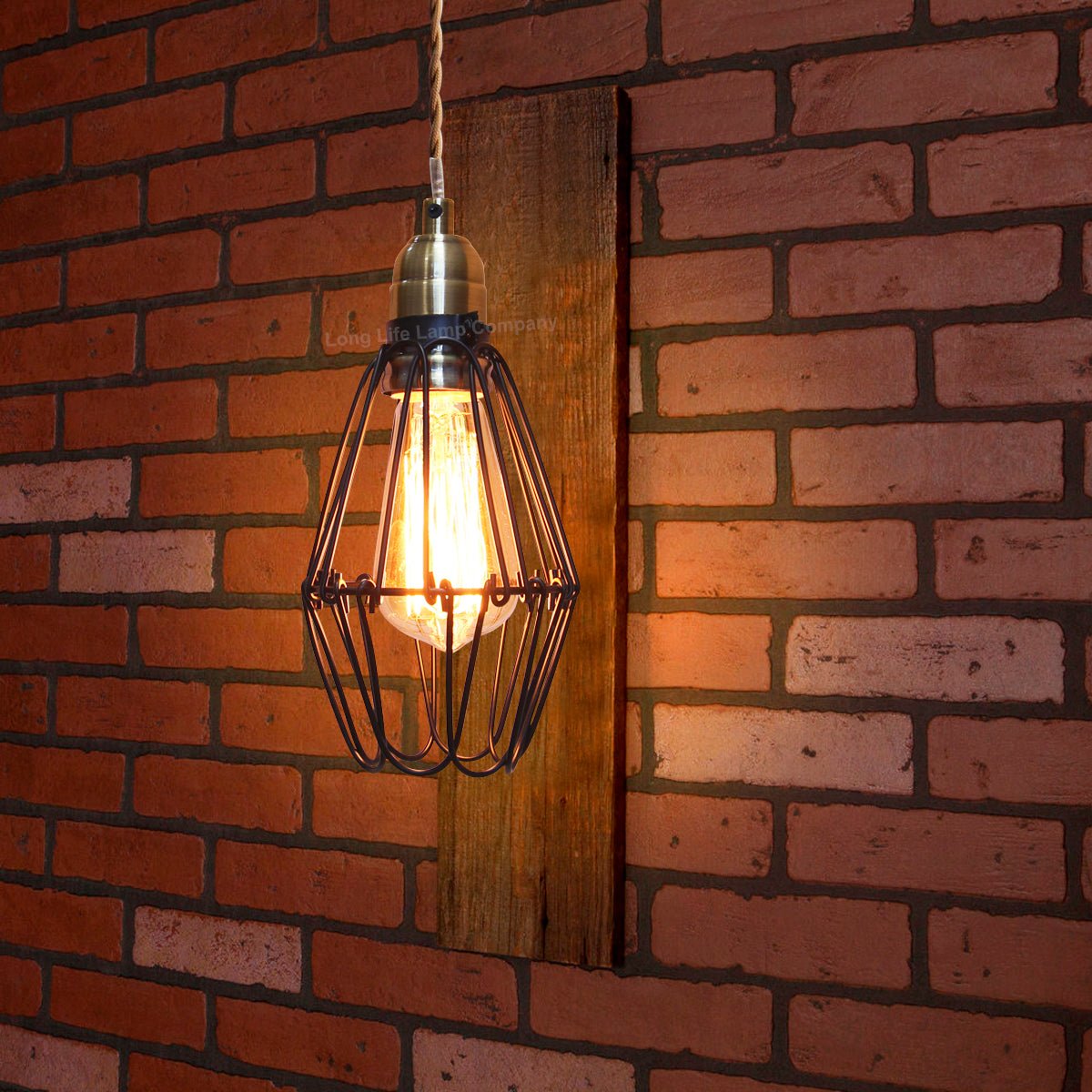 Vintage Bird Cage Pendant Antique Brass Opening and Closing Industrial Hanging Light With 40w E27 - Energy Light Bulbs - Free delivery on all orders