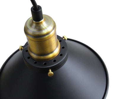 Vintage Black Antique Brass Hanging Ceiling Pendant Shade Light Fitting - Energy Light Bulbs - Free delivery on all orders