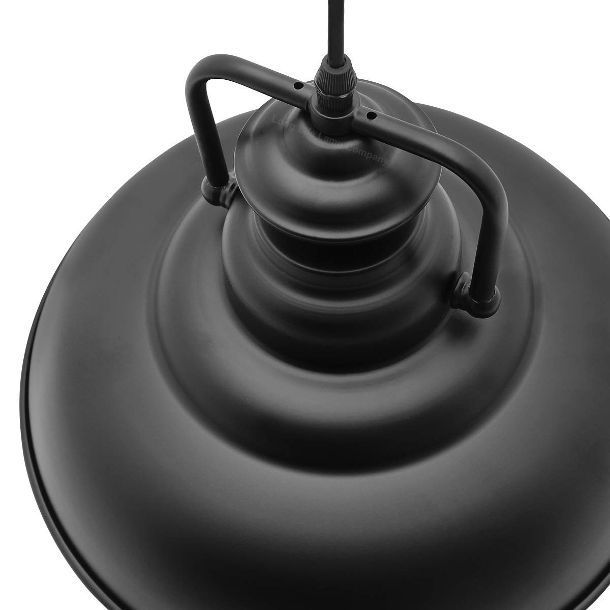 Vintage Black Metal Ceiling Lamp Shade - Energy Light Bulbs - Free delivery on all orders