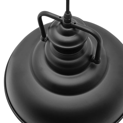Vintage Black Metal Ceiling Lamp Shade - Energy Light Bulbs - Free delivery on all orders