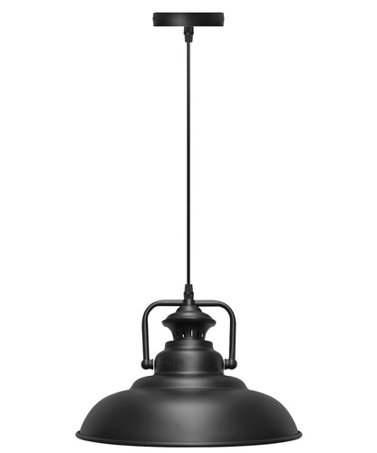 Vintage Black Metal Ceiling Lamp Shade - Energy Light Bulbs - Free delivery on all orders