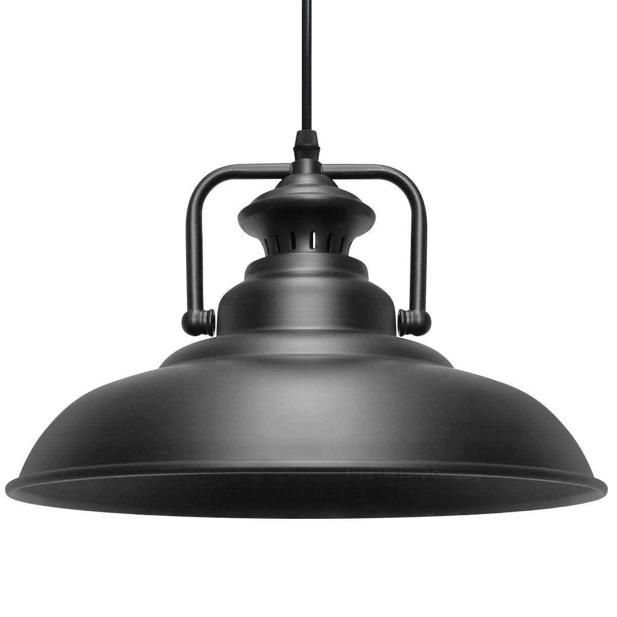 Vintage Black Metal Ceiling Lamp Shade - Energy Light Bulbs - Free delivery on all orders