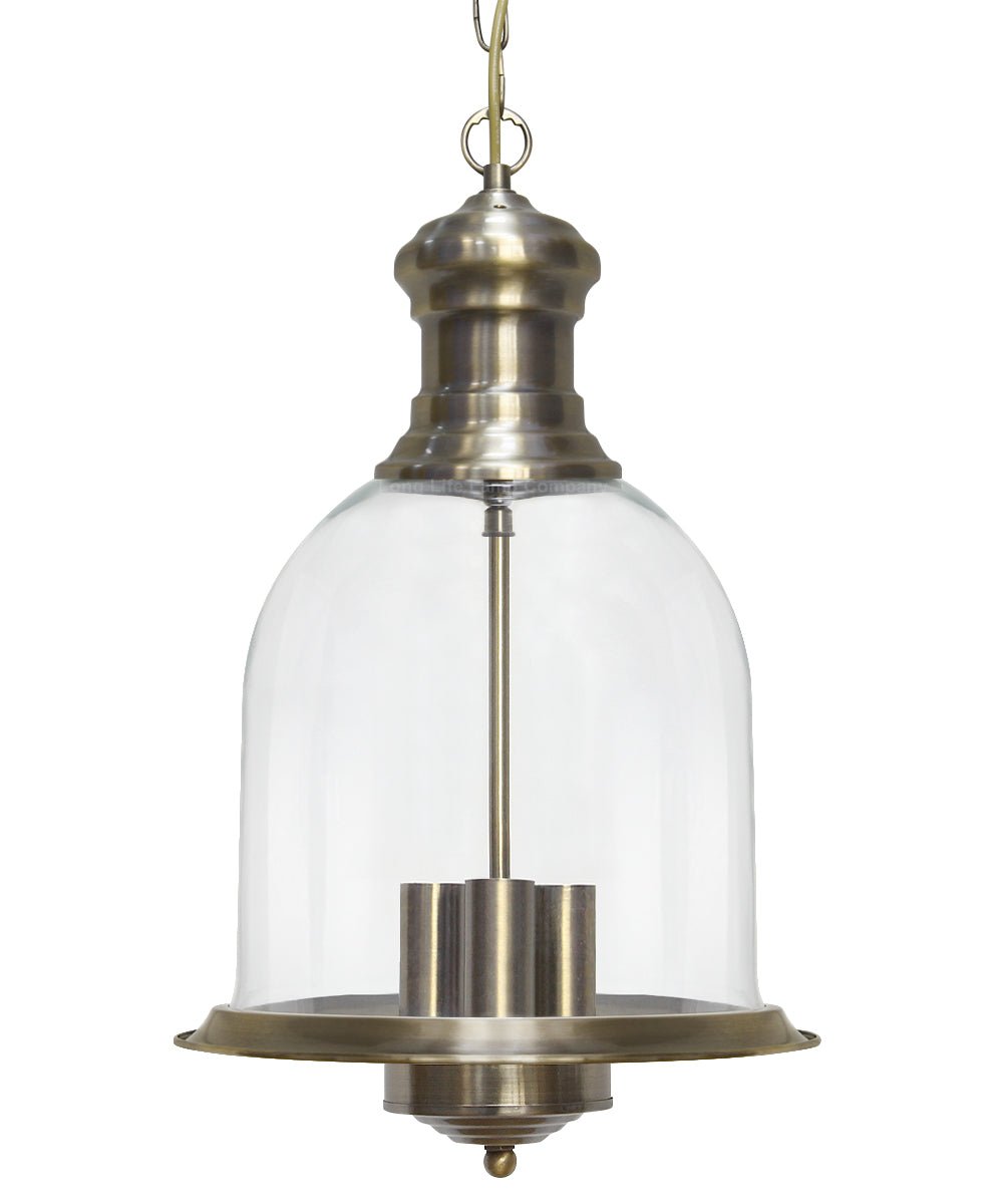 Vintage Glass Pendant Light Brass Hanging Antique Ceiling Chandelier Candle Lantern - Energy Light Bulbs - Free delivery on all orders