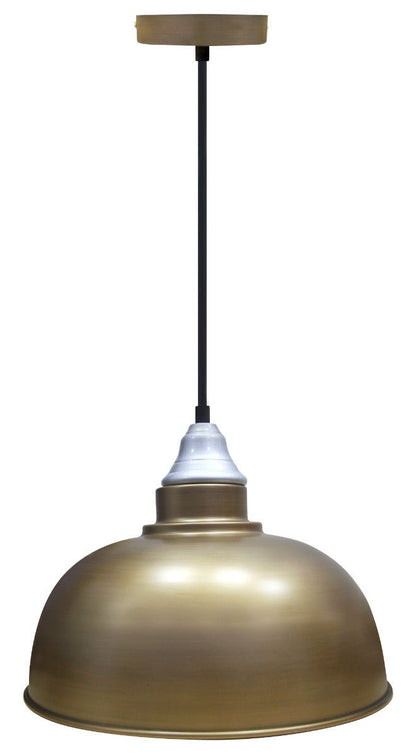 Vintage Industrial Brass Ceiling Pendant Hanging Light Shade - Energy Light Bulbs - Free delivery on all orders