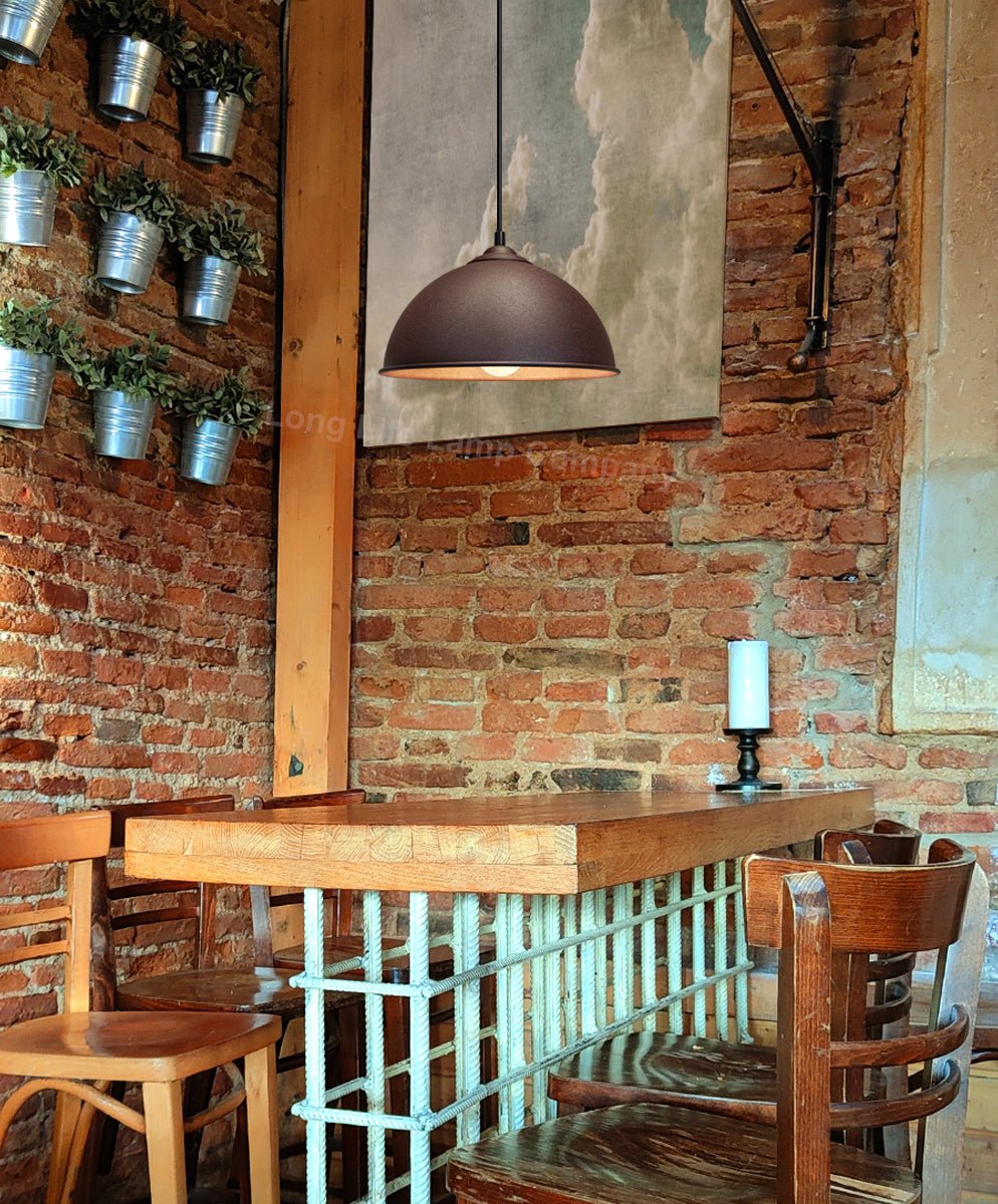 Vintage Industrial Ceiling Barn Pendant Light Rustic Lamp Shade - Energy Light Bulbs - Free delivery on all orders
