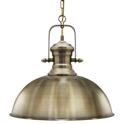 Vintage Industrial Ceiling Pendant Light Brass Antique Retro Metal Hanging Globe Lampshade M0127 - Free delivery on all orders