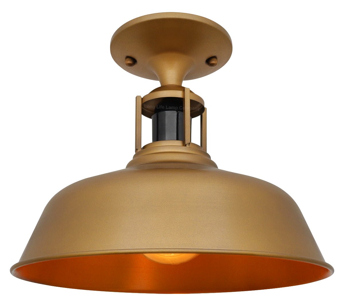 Vintage Industrial Ceiling Pendant Light Shade Solid Brass Finish - Energy Light Bulbs