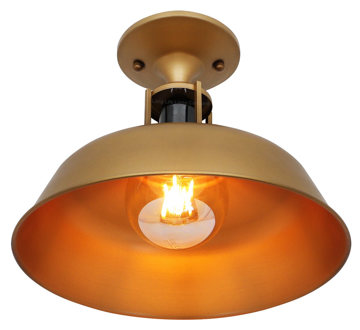 Vintage Industrial Ceiling Pendant Light Shade Solid Brass Finish - Energy Light Bulbs