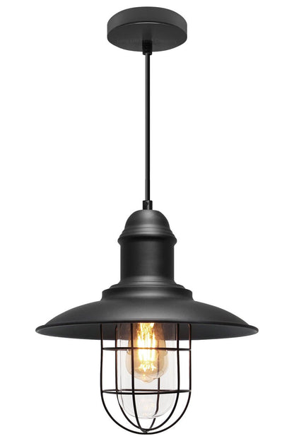 Vintage Industrial Nautical Fishermans Hanging Ceiling Pendant Lamp Shade - Energy Light Bulbs - Free delivery on all orders