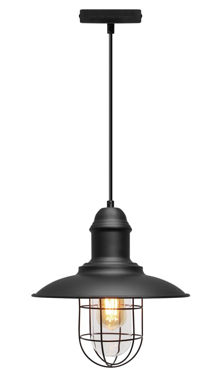 Vintage Industrial Nautical Fishermans Hanging Ceiling Pendant Lamp Shade - Energy Light Bulbs - Free delivery on all orders