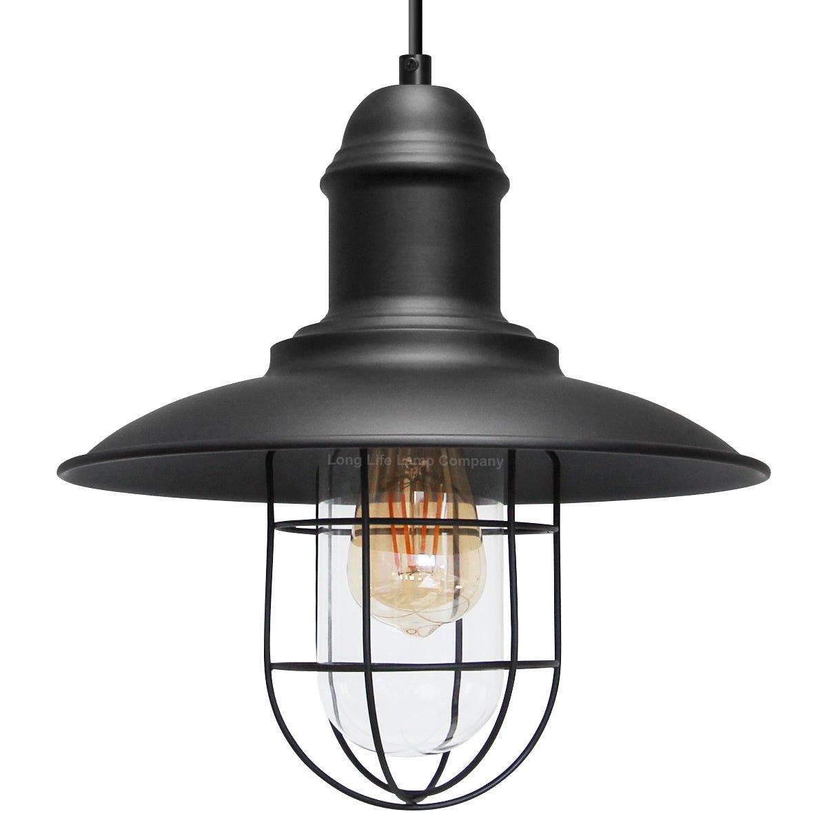 Vintage Industrial Nautical Fishermans Hanging Ceiling Pendant Lamp Shade - Energy Light Bulbs - Free delivery on all orders