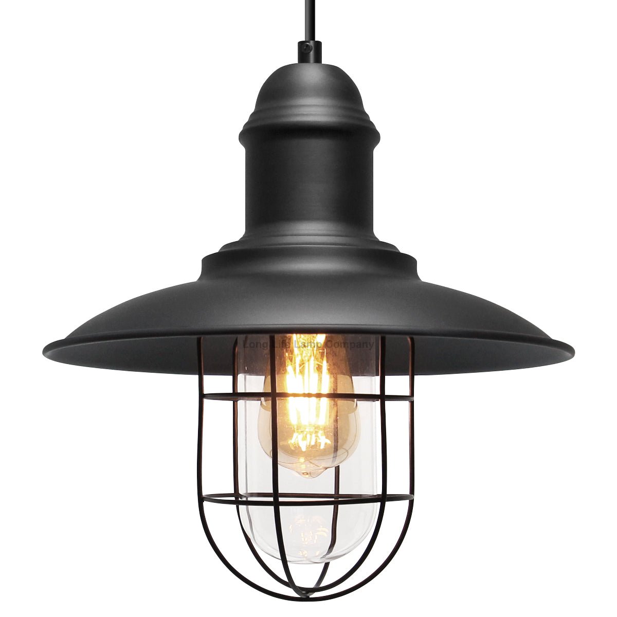 Vintage Industrial Nautical Fishermans Hanging Ceiling Pendant Lamp Shade - Energy Light Bulbs - Free delivery on all orders