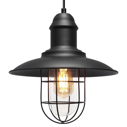 Vintage Industrial Nautical Fishermans Hanging Ceiling Pendant Lamp Shade - Energy Light Bulbs - Free delivery on all orders