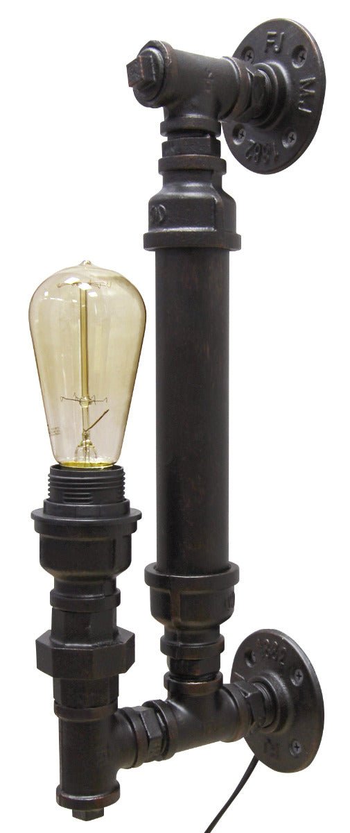 Vintage Industrial Rustic Copper Steampunk Wall Light - Energy Light Bulbs - Free delivery on all orders