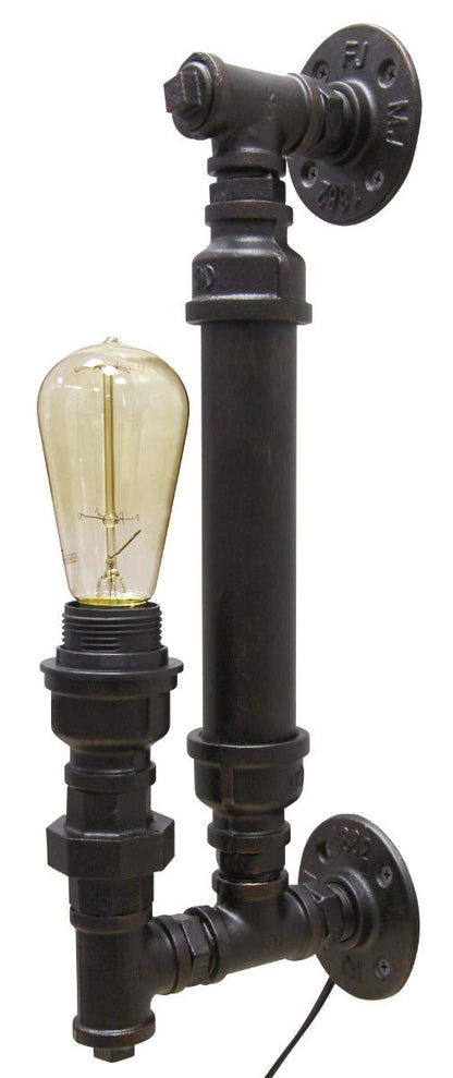 Vintage Industrial Rustic Copper Steampunk Wall Light - Energy Light Bulbs - Free delivery on all orders