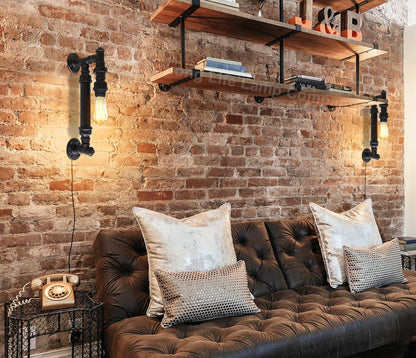 Vintage Industrial Rustic Copper Steampunk Wall Light - Energy Light Bulbs - Free delivery on all orders