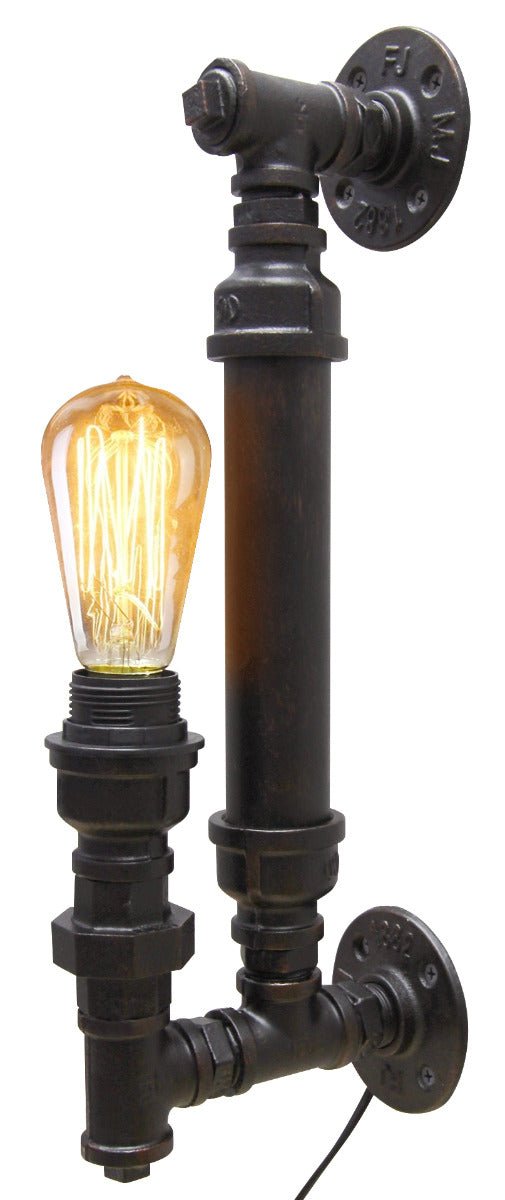 Vintage Industrial Rustic Copper Steampunk Wall Light - Energy Light Bulbs - Free delivery on all orders